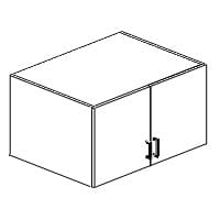 Wall · 2 door cabinet line drawing